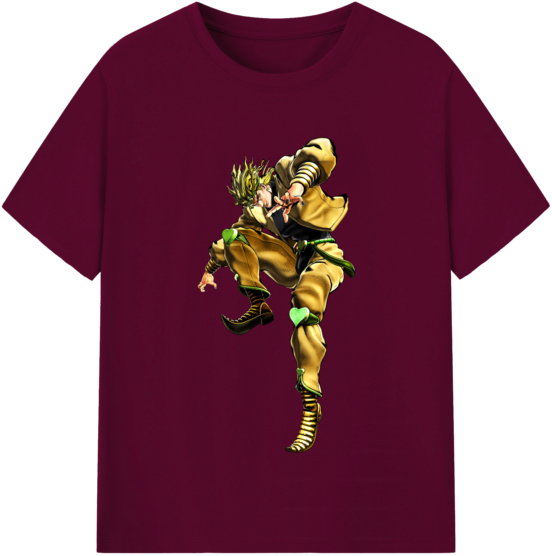 （画像用） ジョジョの奇妙な冒険 ディオ?ブランドー JoJo's Bizarre Adventure Dio Brando レディースカジュアルプリントTシャツ（綿100％）